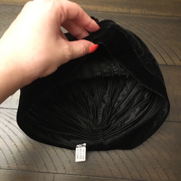 Boho Black Turban Head Wrap/Hat - Picture 3 of 4